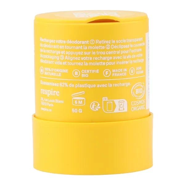 Respire Déodorant stick Douceur monoï Bio