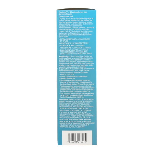 Daylong Sport crème solaire hydrogel extra légère SPF 50+