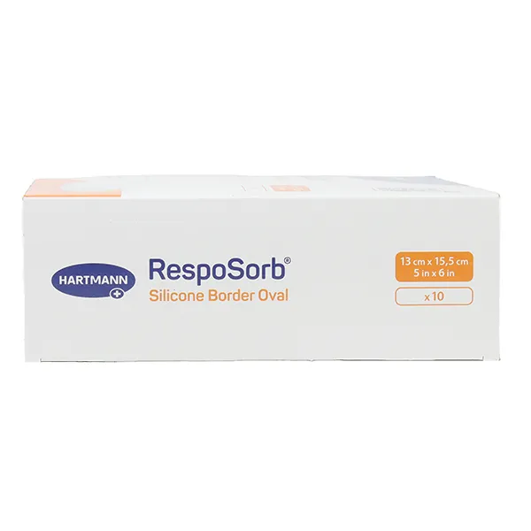 Hartmann RespoSorb Silicone border oval pansement adhésif siliconé