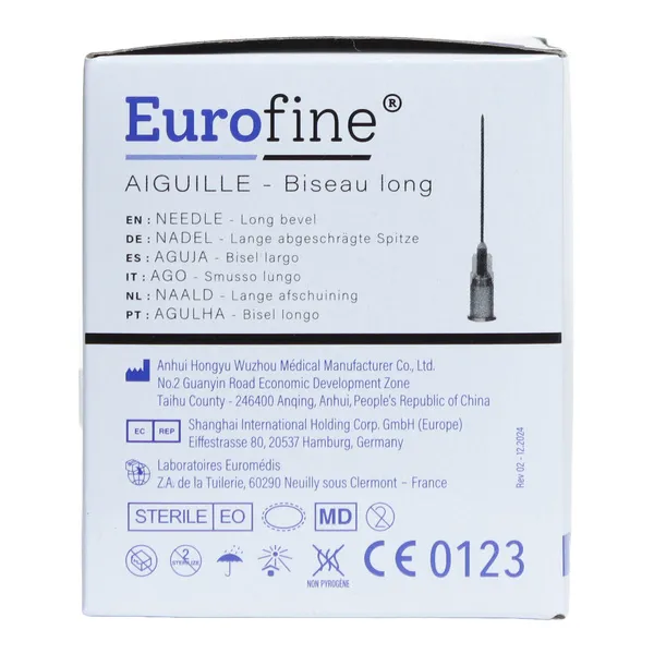 Eurofine aiguilles hypodermiques x 100