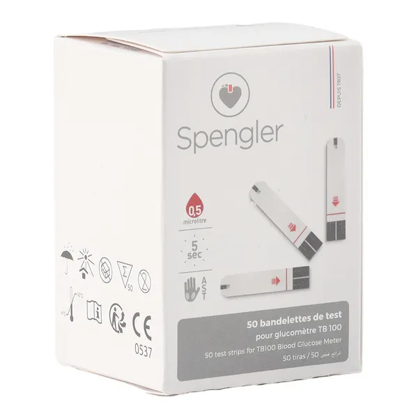 Bandelettes glycémie TB100 Spengler