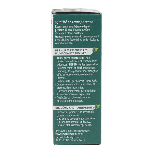 Phytosun Arôms huile essentielle de Citron Bio