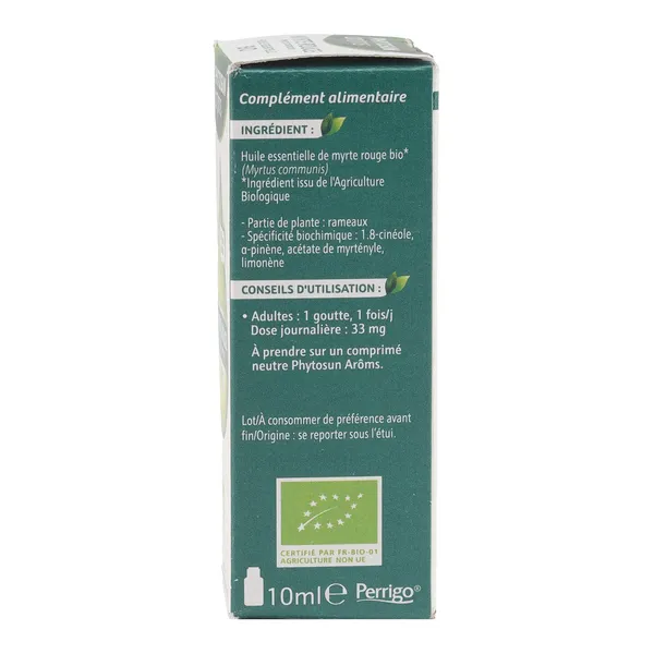 Phytosun Arôms huile essentielle Myrte rouge bio