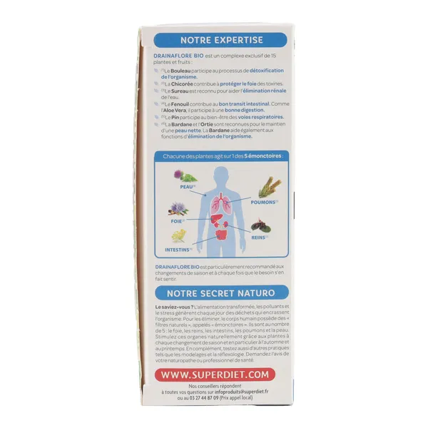 Super Diet Drainaflore bio unidoses