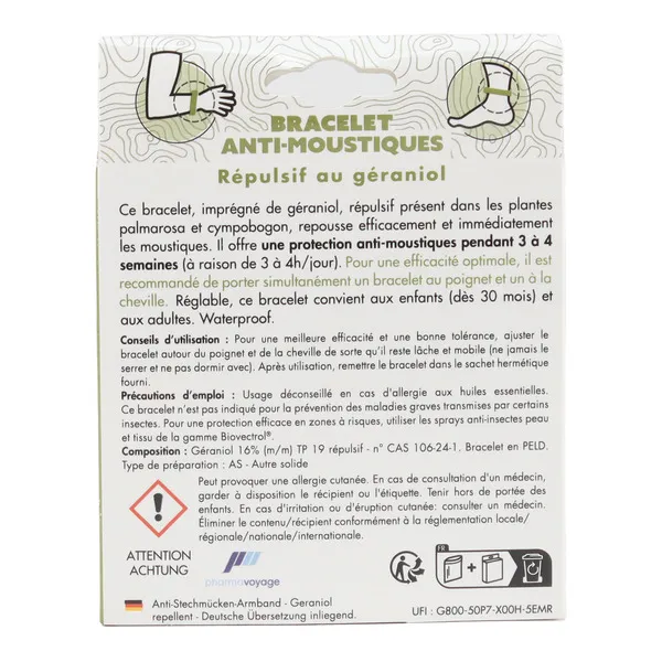 Pharmavoyage bracelet anti moustiques