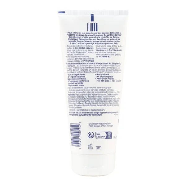 Bepanthen Derma SensiControl Baume relipidant