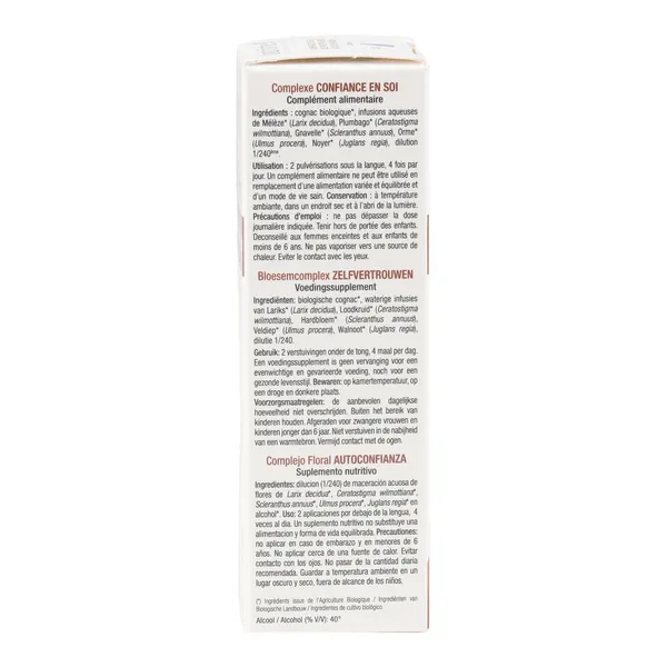 Ladrôme complexe d'élixirs floraux bio spray confiance