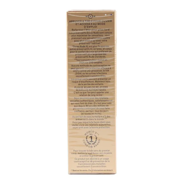 Durex Nude Extra Large préservatifs