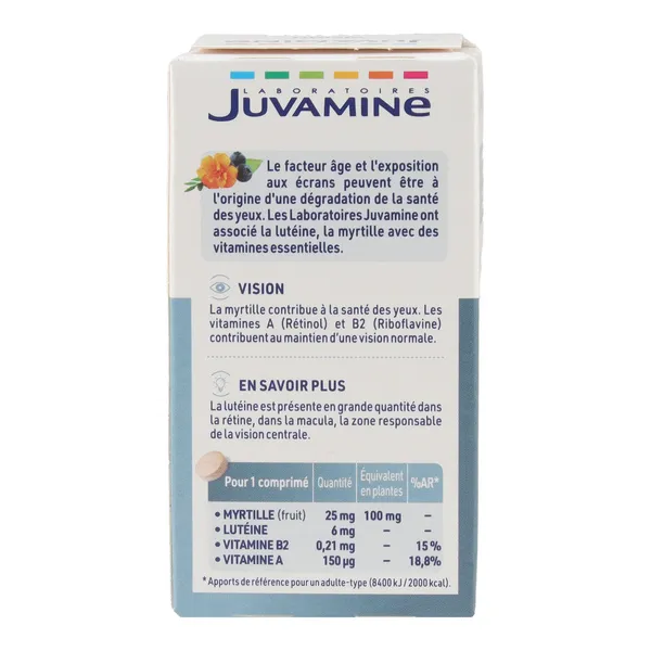Juvamine Lutéine Myrtille comprimés