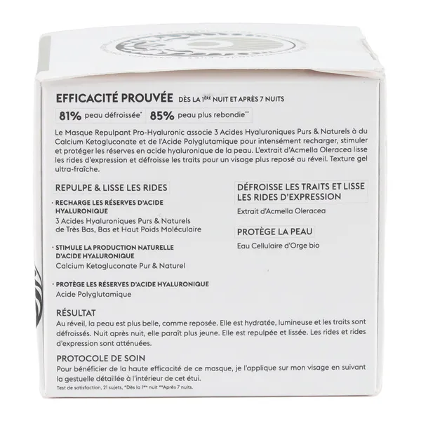 Patyka Masque repulpant Pro Hyaluronic Nuit bio