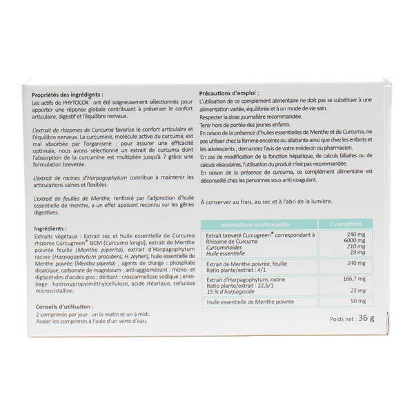 Phytocox comprimés