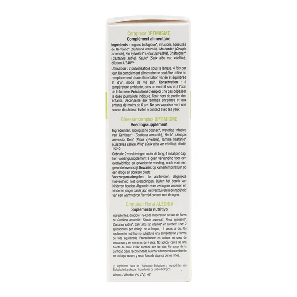 Ladrôme complexe d'élixirs floraux bio spray Optimisme
