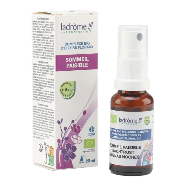 Ladrôme complexe d'élixirs floraux bio spray sommeil paisible