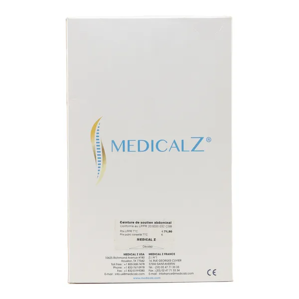 Medical Z Ceinture Coolmax Homme Ouverture centrale EC036
