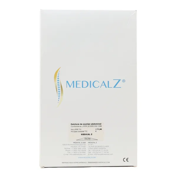 Medical Z Ceinture Coolmax Femme Ouverture centrale EC032