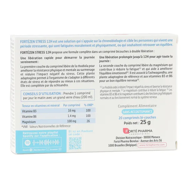 Forté Pharma Forté Zen Stress 12h comprimés