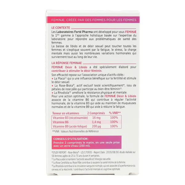Forte Pharma Feminae Desir et Libido comprimé