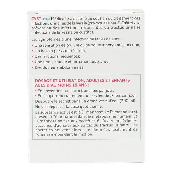 Forté Pharma Cystima médical sachets