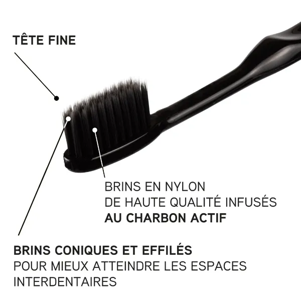 Inava Brosse à dents Total Black