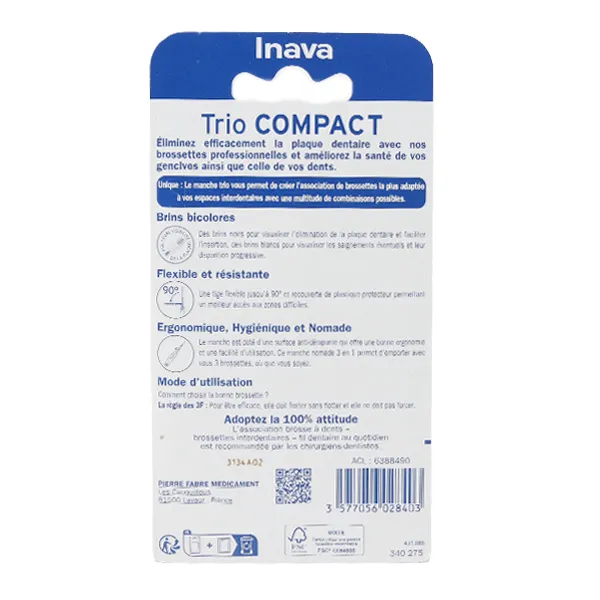 Inava Trio Compact brossettes interdentaires
