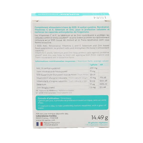Supleox Antioxydant gélules