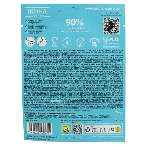 Iroha Nature patch SOS bouton