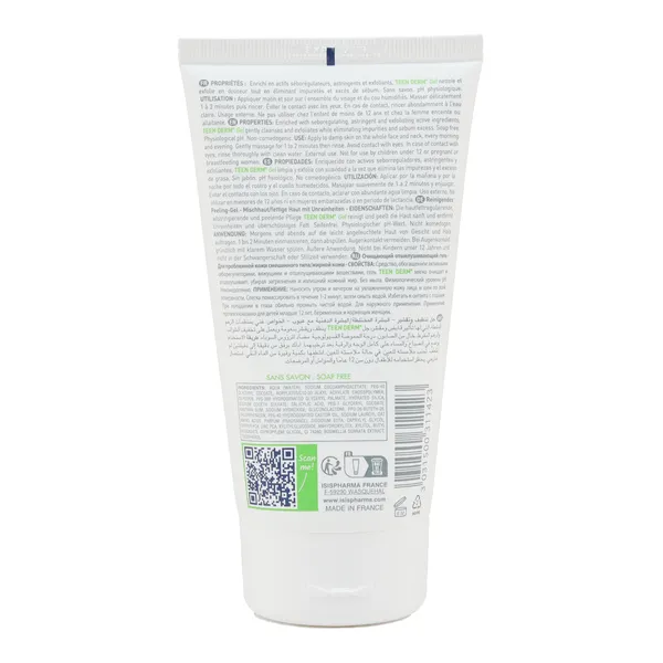 Isispharma Teen Derm Gel nettoyant exfoliant