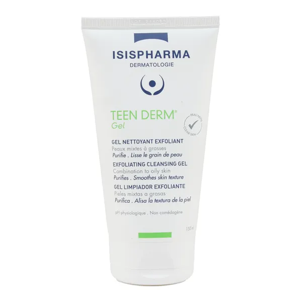 Isispharma Teen Derm Gel nettoyant exfoliant