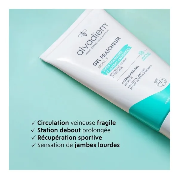 Alvadiem Gel Fraîcheur Jambes Pieds Fatigués