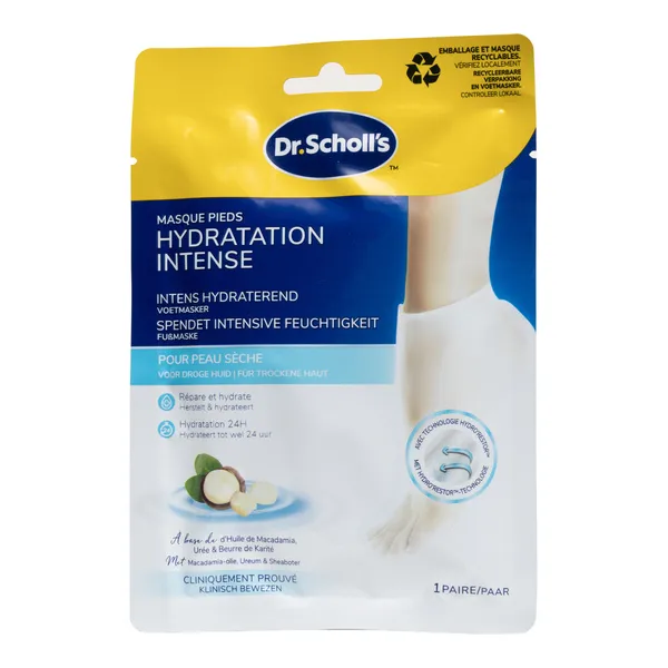 Scholl Masque pieds Hydratation intense