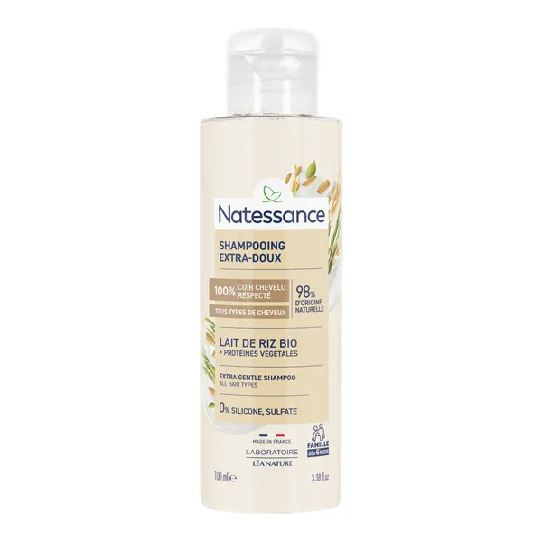 Nastessance Shampooing extra doux au lait de riz bio