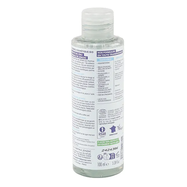 Jonzac eau micellaire hydratante Bio