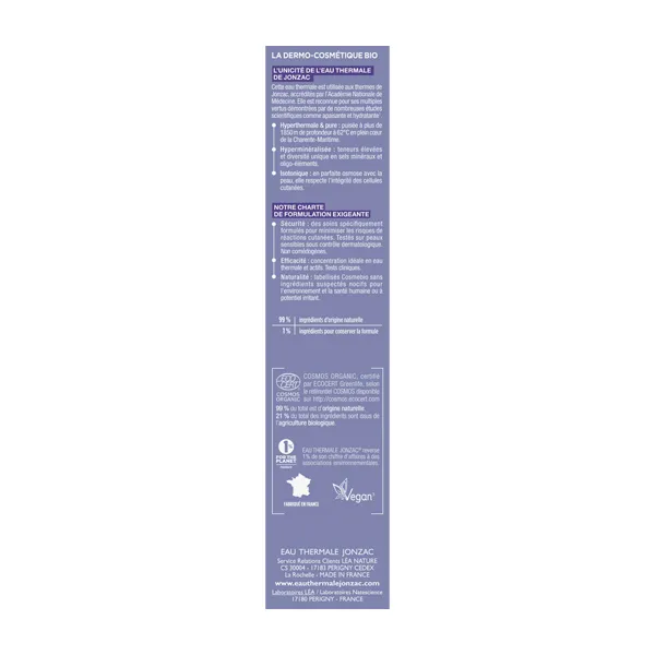 Jonzac Sublimactive Crème légère lissante Bio