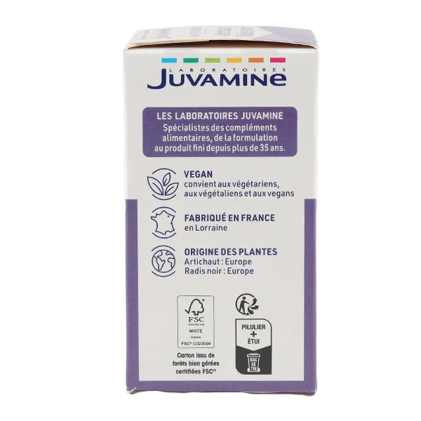 Juvamine Artichaut Radis noir gélules
