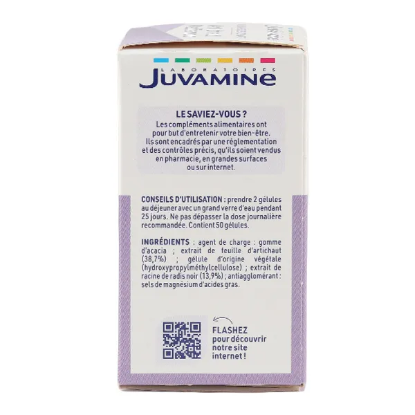Juvamine Artichaut Radis noir gélules
