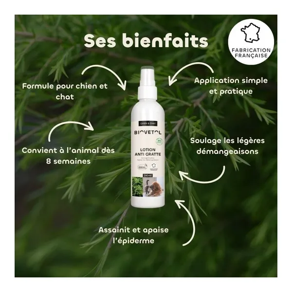 Biovetol lotion anti gratte Chien et Chat