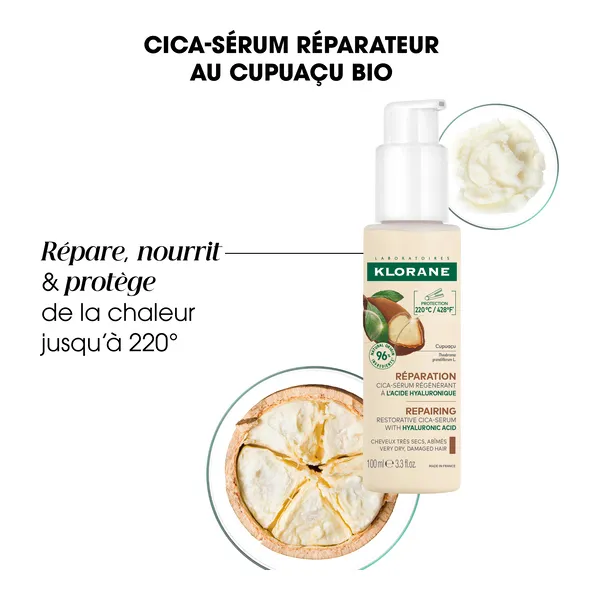 Klorane Cica Sérum régénérant au cupuaçu Bio