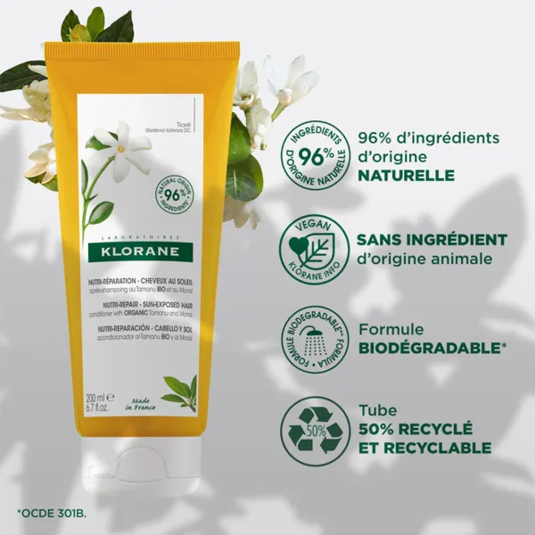 Klorane Solaire Après Shampoing nourrissant et réparateur