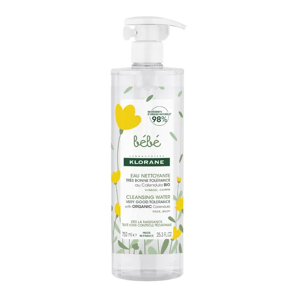 Klorane Bébé Eau nettoyante sans rinçage