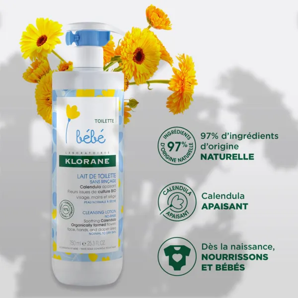 Klorane Bébé lait de toilette