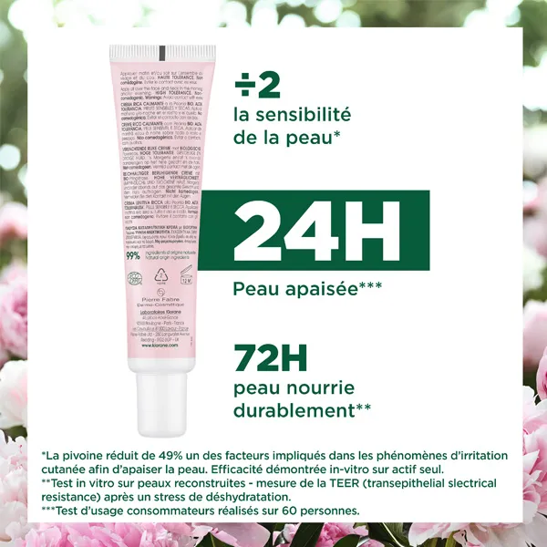 Klorane Crème riche apaisante à la pivoine bio