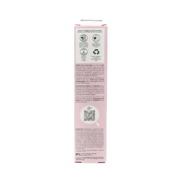 Klorane Crème riche apaisante à la pivoine bio