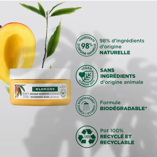 Klorane masque beurre de mangue