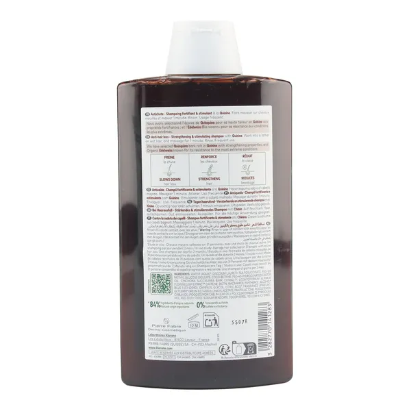 Klorane shampooing Quinine et Edelweiss bio