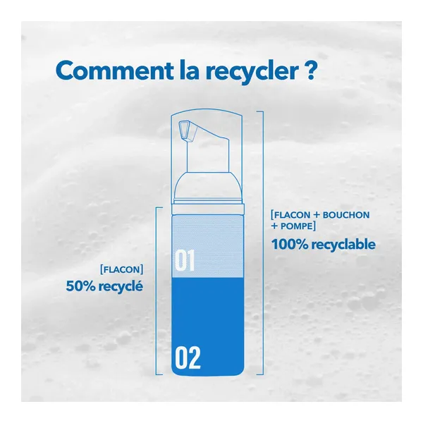 Krème mousse nettoyante 2 en 1 bio