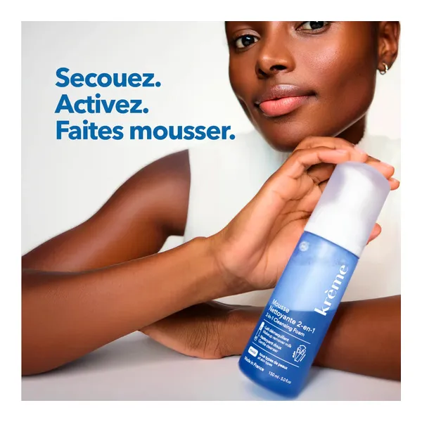 Krème mousse nettoyante 2 en 1 bio