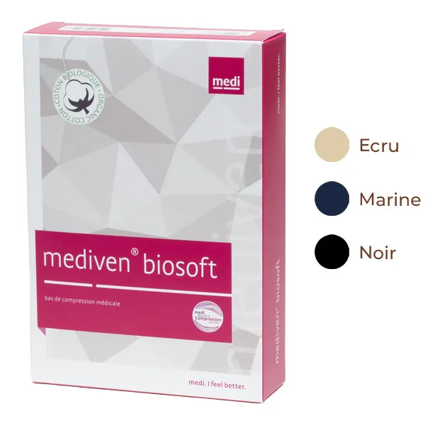 Chaussettes de contention Mediven Biosoft classe 2 Medi