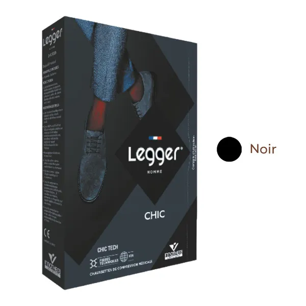 Chaussettes de contention Homme Legger chic classe 2