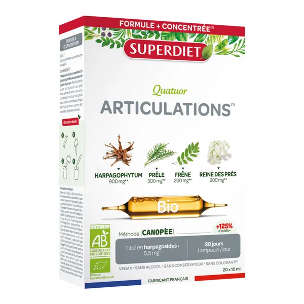 Super Diet Quatuor Articulations bio ampoules