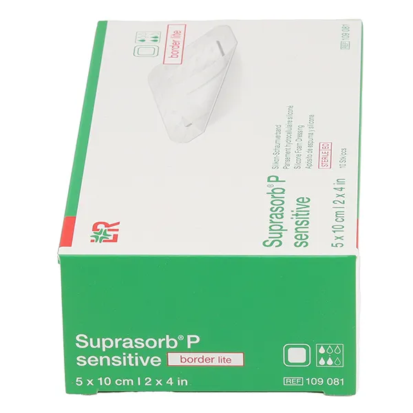 Lohmann Suprasorb P Sensitive Border lite pansement adhésif siliconé